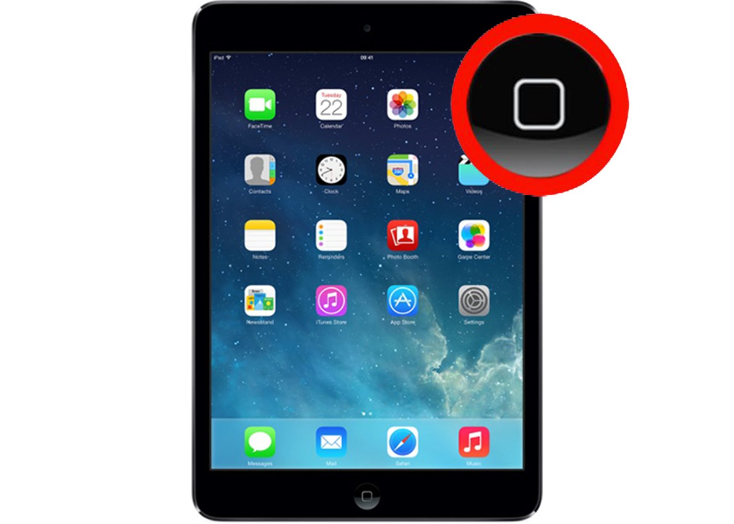 Mini 2 Damaged Home Button Repair Service