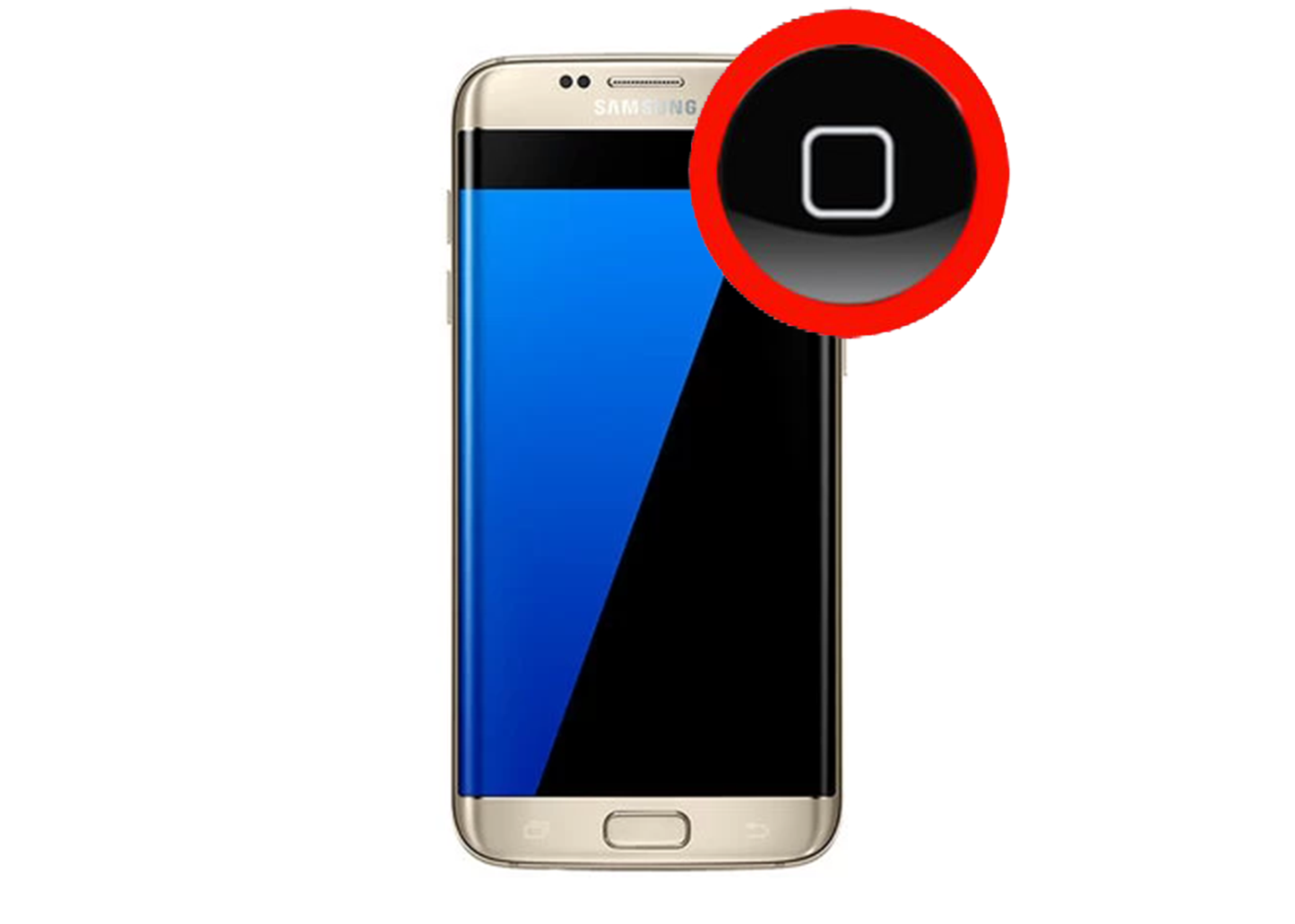 Samsung Galaxy S7 edge Damaged Home Button Repair Service